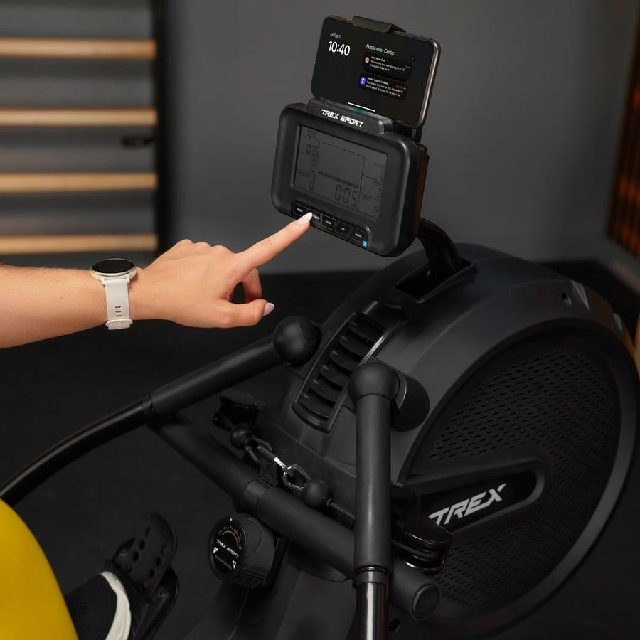 Гребной тренажер Trex Sport APRON TX-880RM аэромагнитный черный Киев - изображение 10