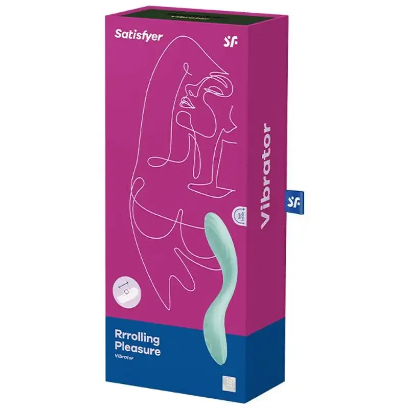 Вібратор із перлинною стимуляцією точки G Satisfyer Rrrolling Pleasure Mint Львів - фото 5