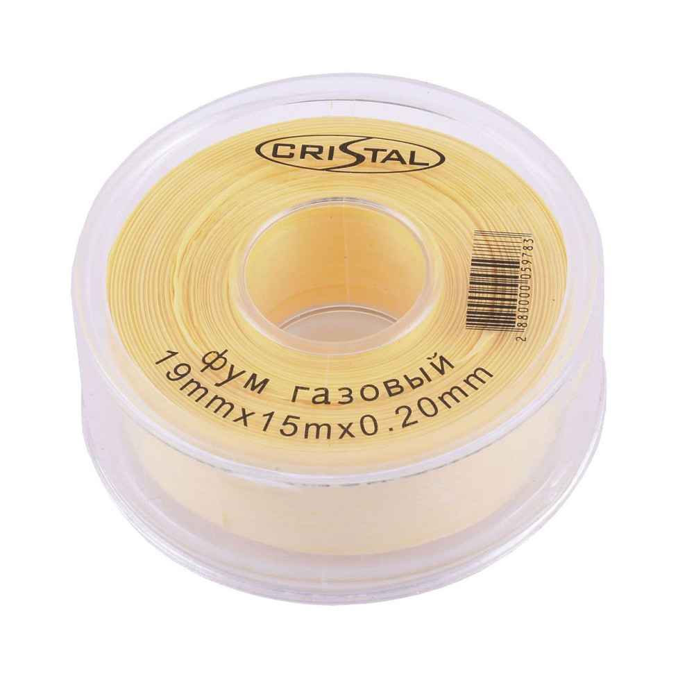Фум стрічка тефлонова PROFI S-1204 (19*15*0,20) газова CRISTAL (000005978) Київ - фото 1