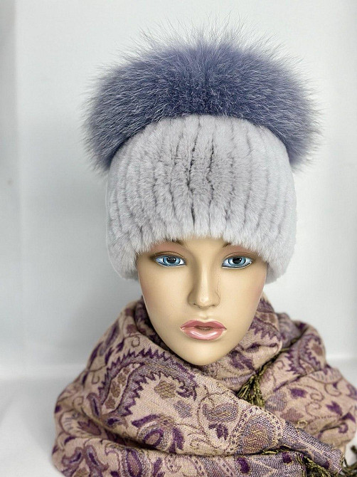 Шапка женская меховая Кубанка Медея Серый Харьков - изображение 5