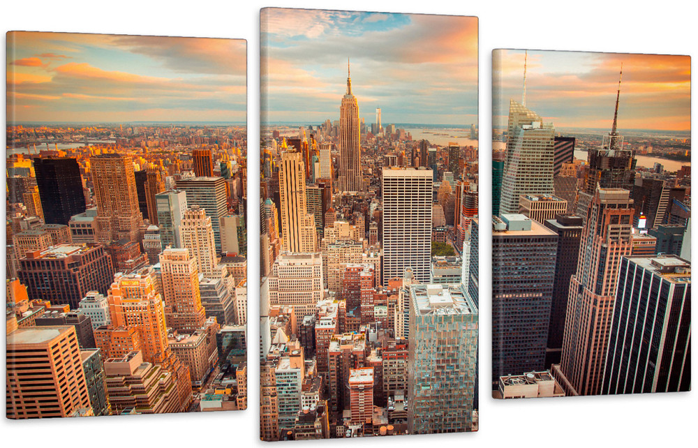 Модульна картина у вітальню/ спальню Рутина міста    Art-547_3 Київ - фото 1