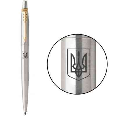 Ручка кулькова Parker JOTTER 17 UKRAINE SS GT BP Герб України (16032_T005b) Вінниця