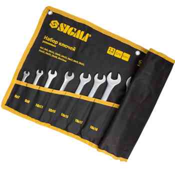 Набор ключей рожковых 6-32 мм 12 шт (ткан. чехол) CrV Стандарт Мукачево