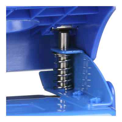 Дырокол Buromax пластиковый, до 20 листов, 120 х 82 х 53 мм, синий (BM.4017-02) Винница