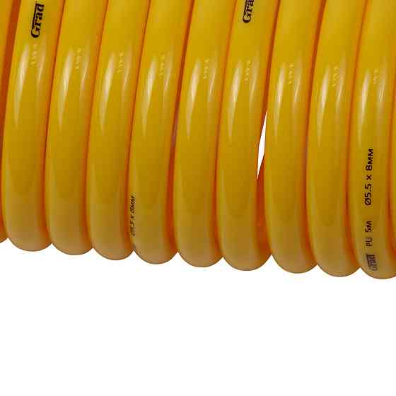 Grad Шланг спиральный PU 5м 5.5×8мм GRAD (7011715) Київ