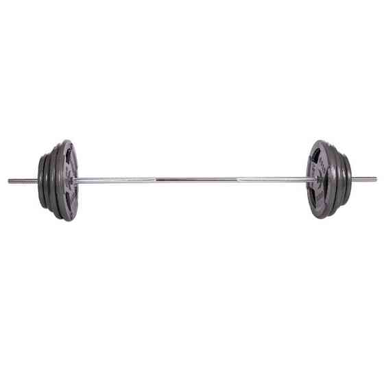 Штанга прямая со стальными блинами на 115 кг длина-1,8м Sport 2431-115 Киев