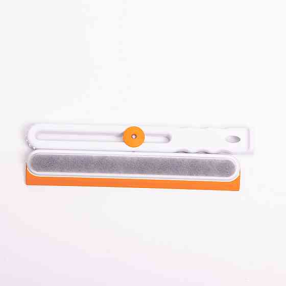 Household Скребок для миття скла складний з абразивною губкою та гумовим лезом для вікон дзерка Коломия