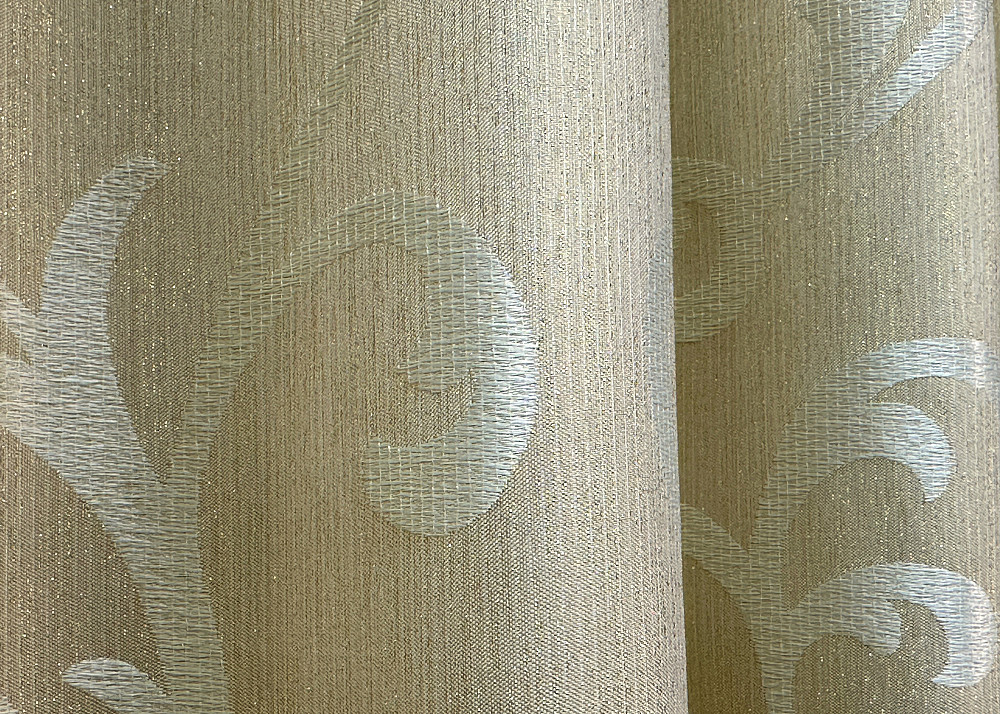 Комплект коротких штор VR-Textil Жаккард Allure № 1614ш Бежевый 130х170 см 2 шт (35-0272) Киев - изображение 7