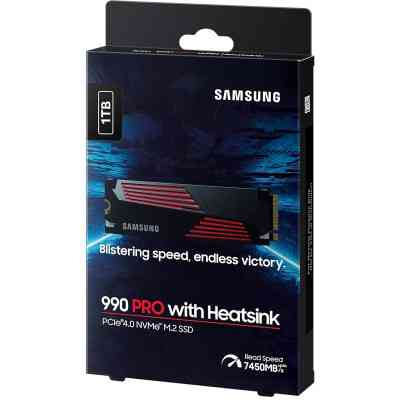 Накопитель SSD M.2 2280 1TB 990 PRO with Heatsink Samsung (MZ-V9P1T0CW) Винница
