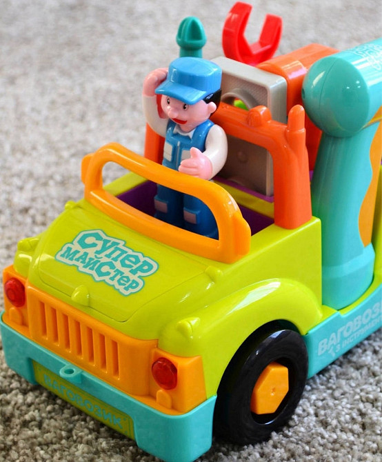 Машинка Конструктор с инструментами Музыкальная, Свет, открыв капот. Харьков - изображение 4