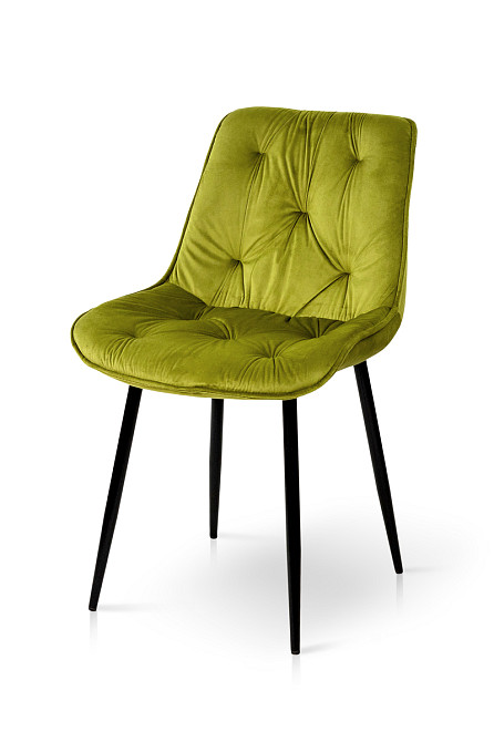 Стілець Прадо чорний/ велюр олива Киев - изображение 1