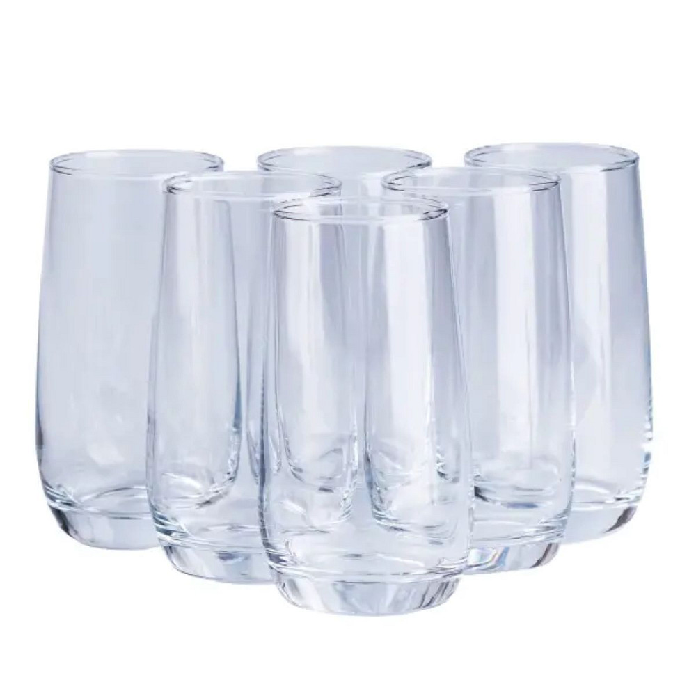 TS Kitchen Набір склянок 6 штук по 360 мл прозорий Киев - изображение 2
