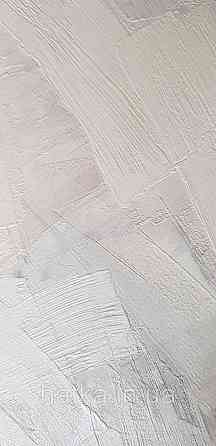 Шпалери вінілові на флізеліні Grandeco Time метрові абстракція структурні мазки молочні білі бежеві Київ