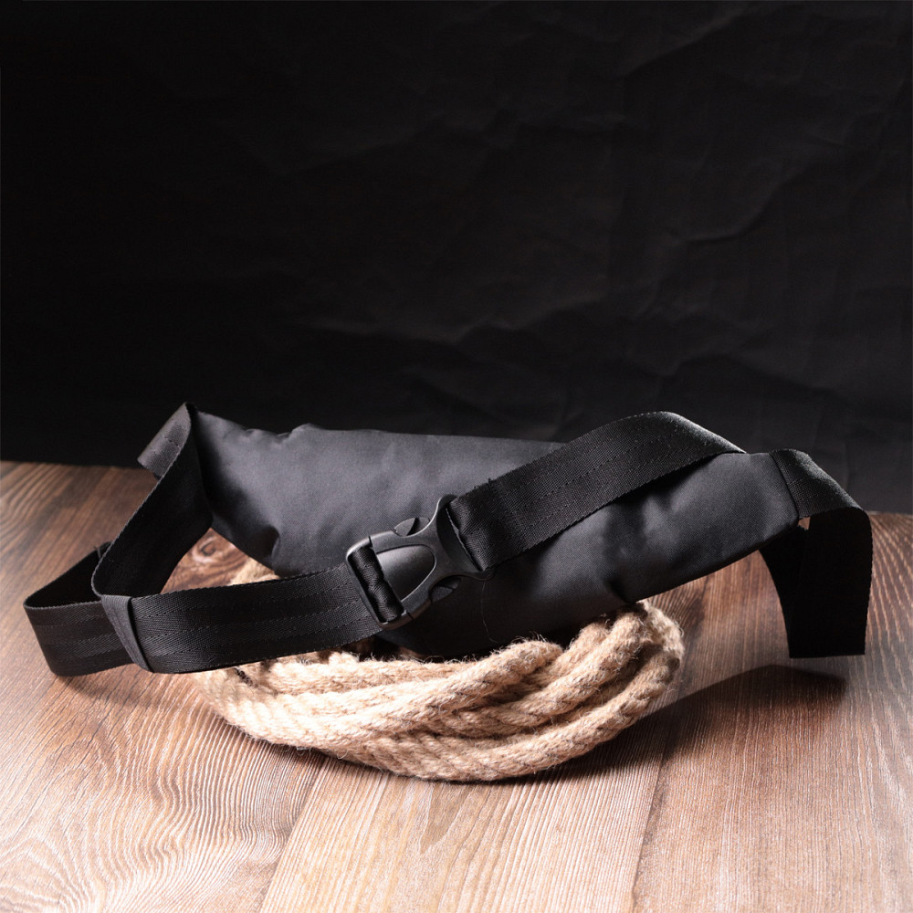 Універсальна сумка на пояс з якісного поліестеру FABRA 22580 Чорний Київ - фото 4