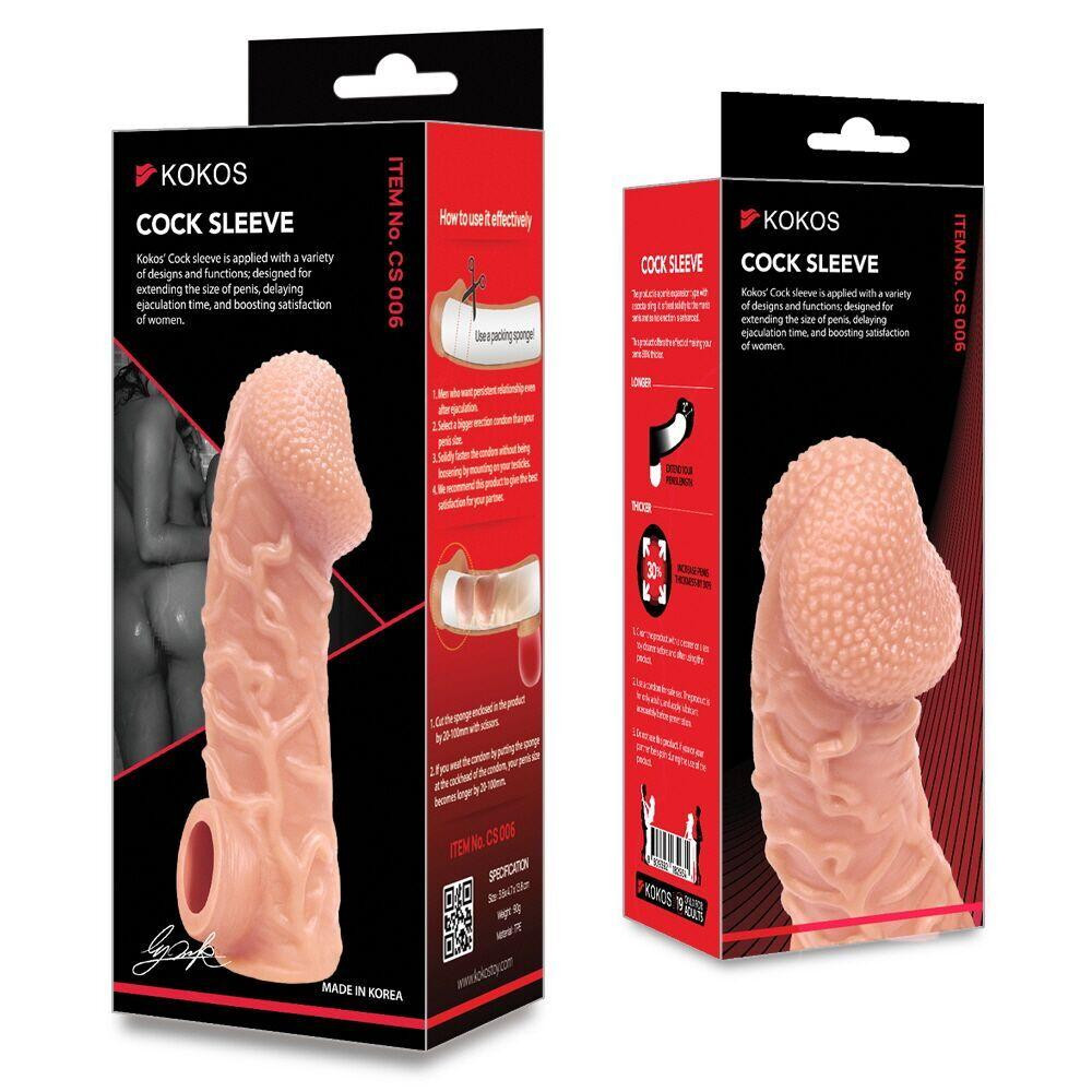 Насадка на член Kokos Cock Sleeve CS 006 S Sex Aura Київ - фото 4