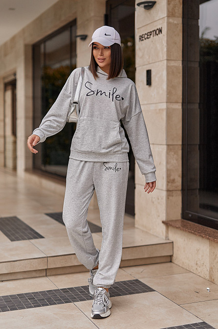 Жіночий спортивний костюм з худі "Team"| Норма і батал | Розпродаж моделі Київ - фото 1