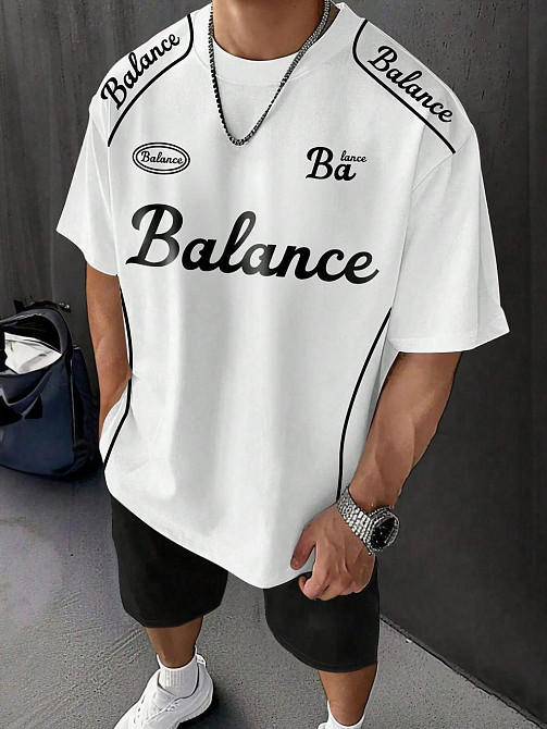 Футболка чоловіча с принтом  48 Біла 2664092915 Дніпро - фото 1