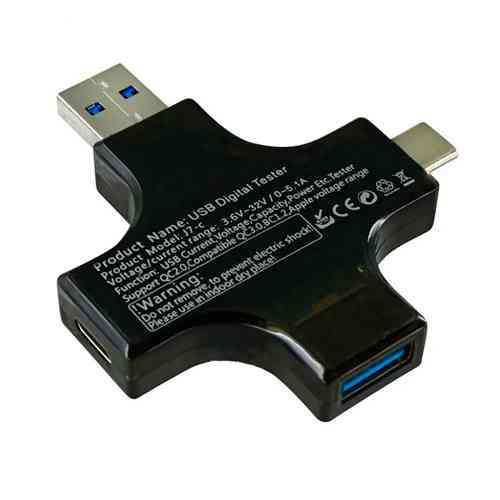 USB тестер тока, напряжения, емкости, с Bluetooth, Type-C MicroUSB, Atorch J-7C Винница