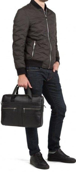 Сумка мужская кожаная Черная (Vintage) Киев - изображение 19