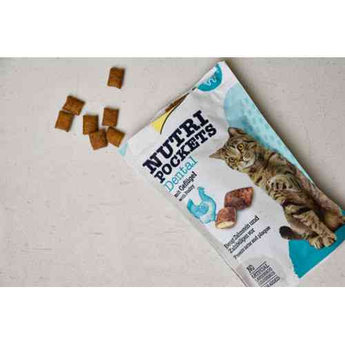 Витаменное лакомство GimCat Nutri Pockets Dental для кошек для зубов 60 г Киев