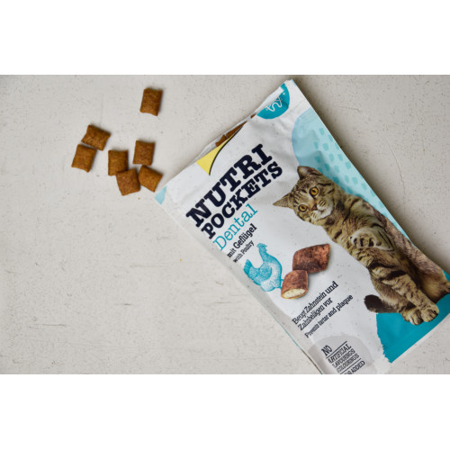 Витаменное лакомство GimCat Nutri Pockets Dental для кошек для зубов 60 г Киев - изображение 4