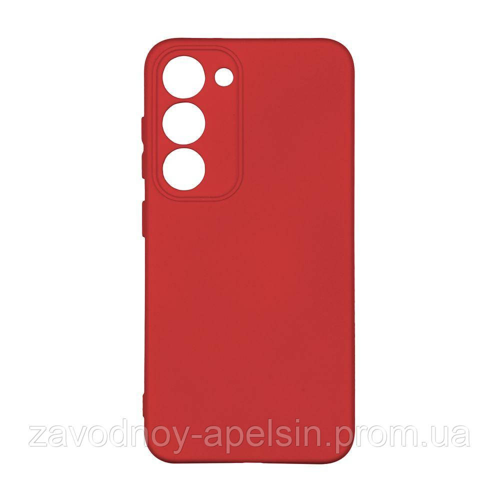 Samsung S23 S911 Чехол силиконовый Защита камеры (красный) Одесса - изображение 1