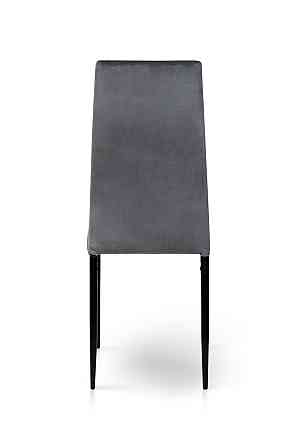 Стілець Айс, чорний/велюр темно-сірий Киев