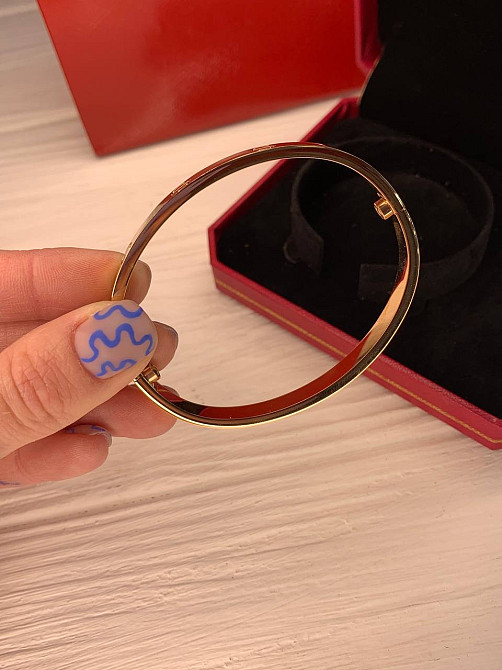 Брендовый браслет Картье, покрытие розовым золотом  AU750. Люкс качество Одесса - изображение 7