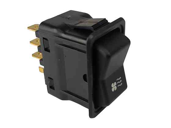 Кнопка вентилятора печки ПАЗ 3205, Валдай (8 контактов) (клавиша) Мукачево