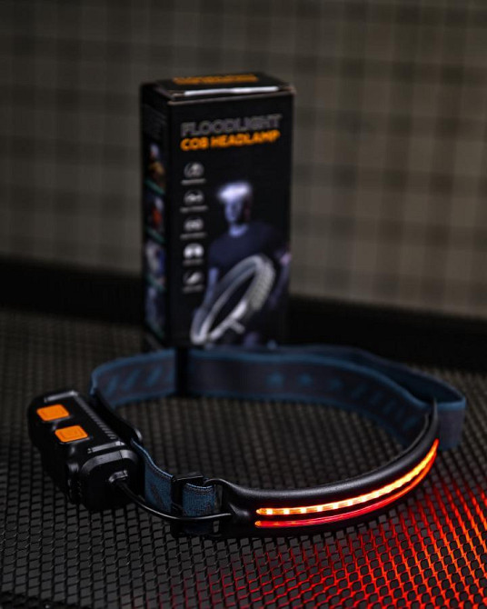Налобне ліхтарик червоне світло COB W690-2 сенсор ПП8148 Одеса - фото 1