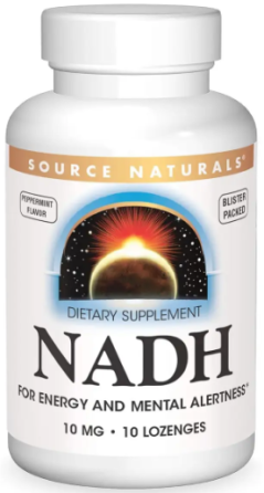 Никотинамид аденин динуклеотид Source Naturals NADH 10mg Peppermint 10 леденцов Киев
