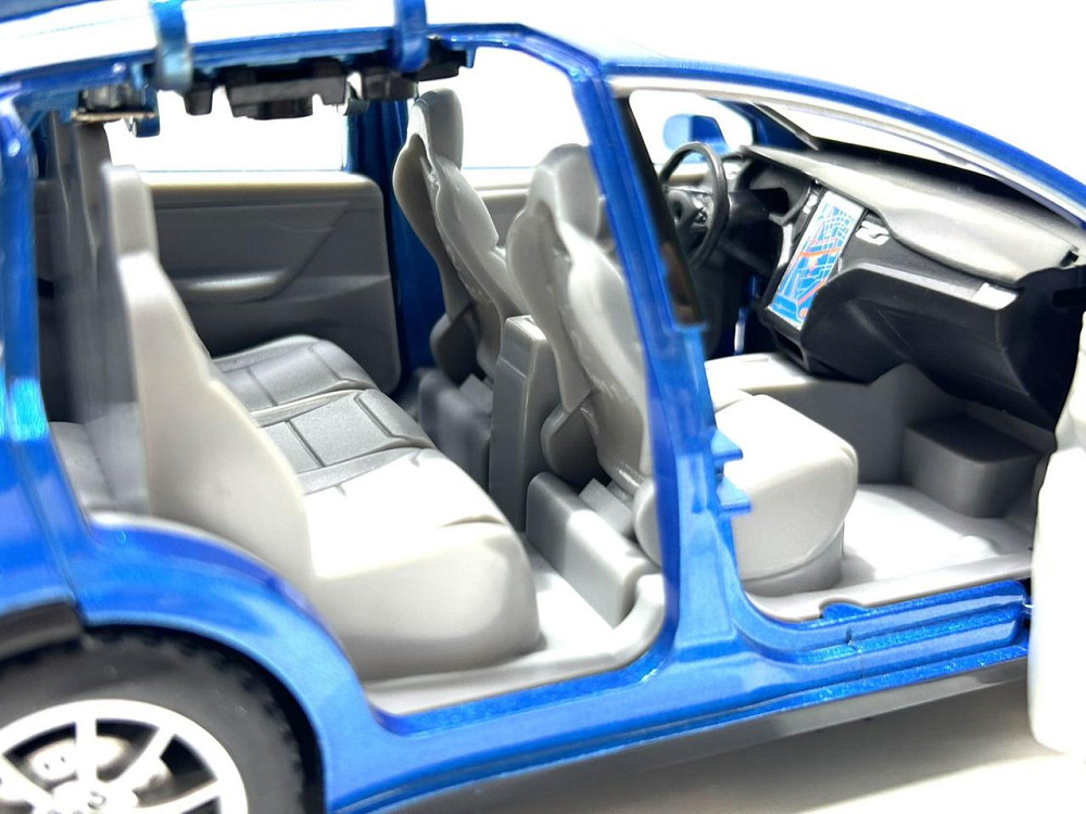 Машина Автосвіт Tesla Model X інерційна відчиняються двері капот багажник 20см Синя (AP-1722) Чернигов - изображение 3