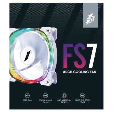 Кулер для корпуса 1stPlayer FS7 White (FS7-WH-1IN1) Винница