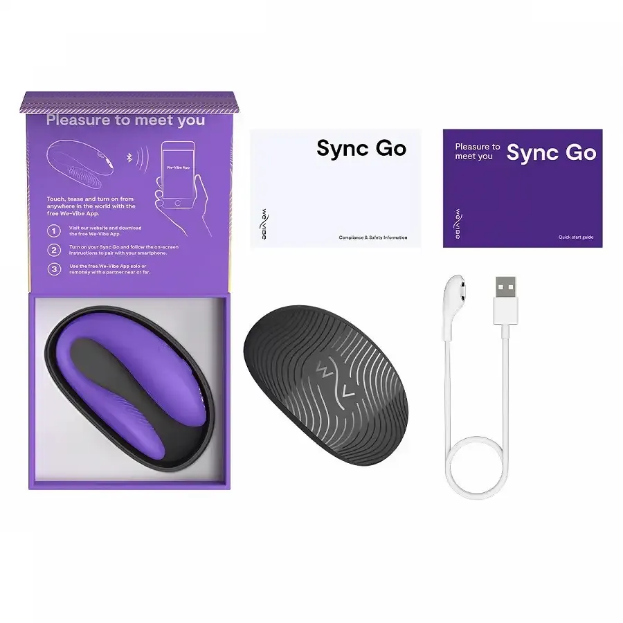 Смарт-вібратор для пар We-Vibe Sync GO Light Purple Львів - фото 7