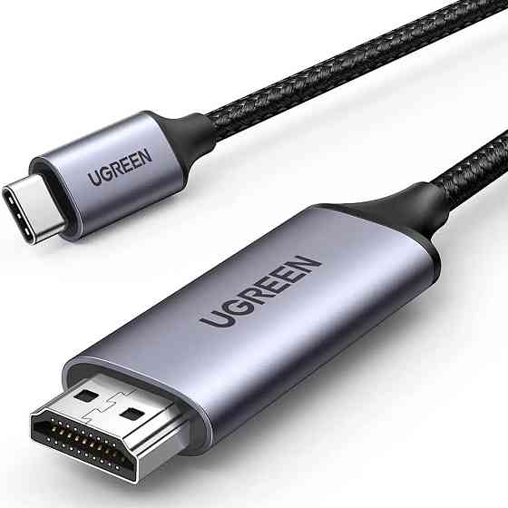 Перехідник UGreen USB-C to HDMI MM142 50570 (Сірий, 1.5 м) Миколаїв