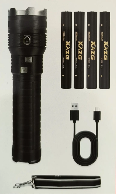 Ручний ліхтарик XA-G20 алюмінієвий корпус літієві батареї 4х181350 Вінниця - фото 7