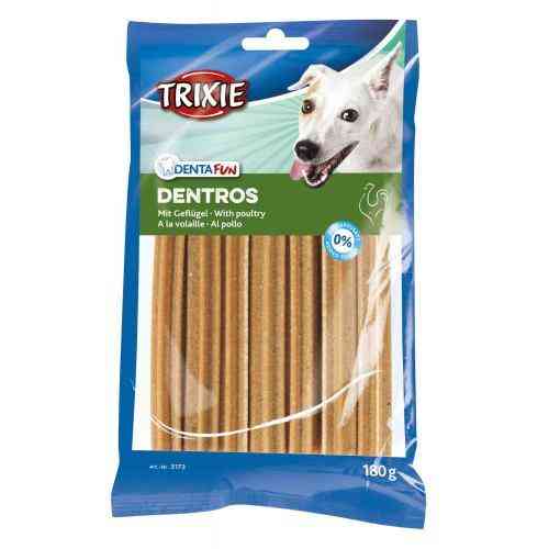 Лакомство Trixie Denta Fun Dentros для собак жевательные палочки с мясом птиц 180 г 7 шт Киев