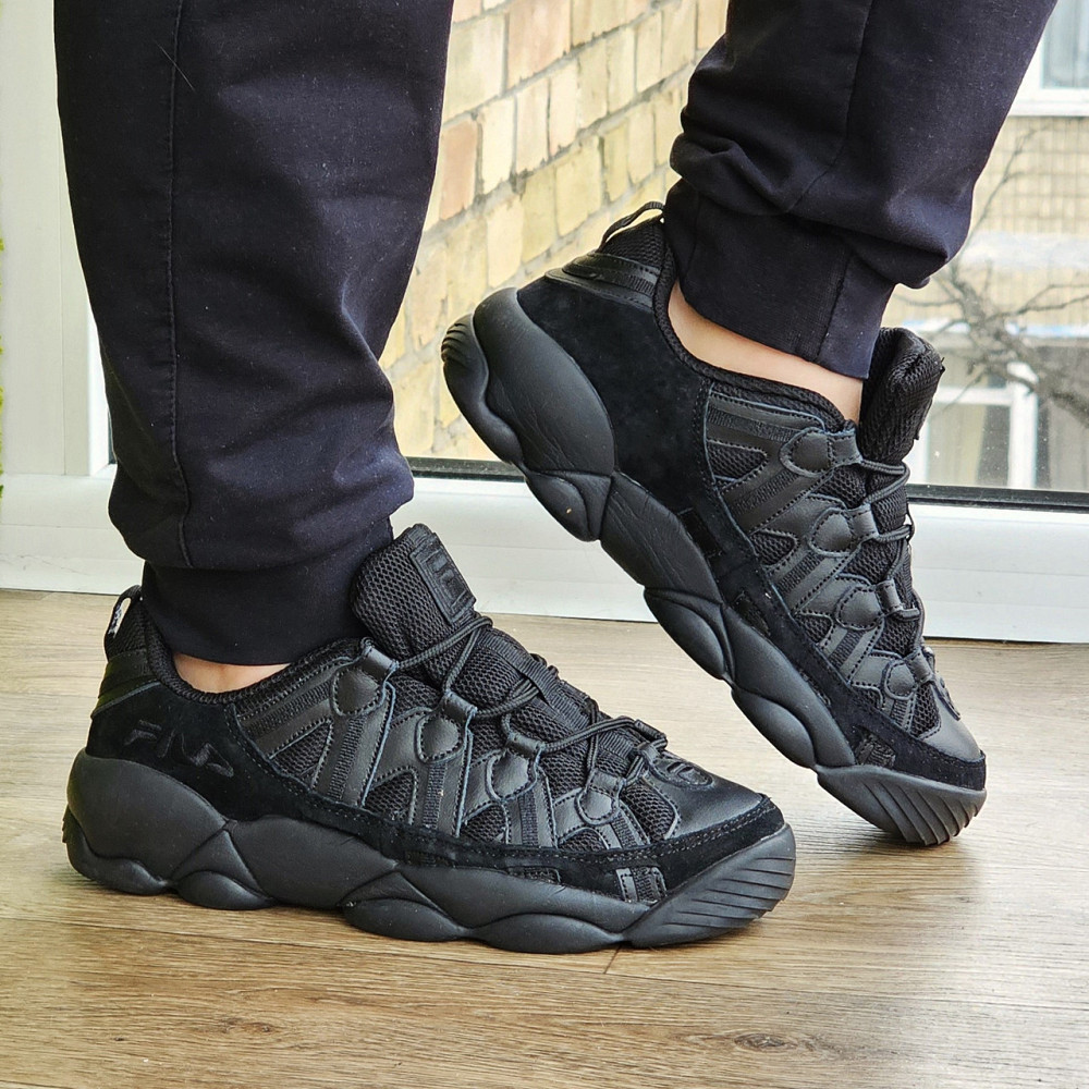 Кросівки FILA Чорні Чоловічі Шкіряні Філа Замшеві (розміри: 41,42,43,44,45) Відео Огляд Дніпро - фото 4