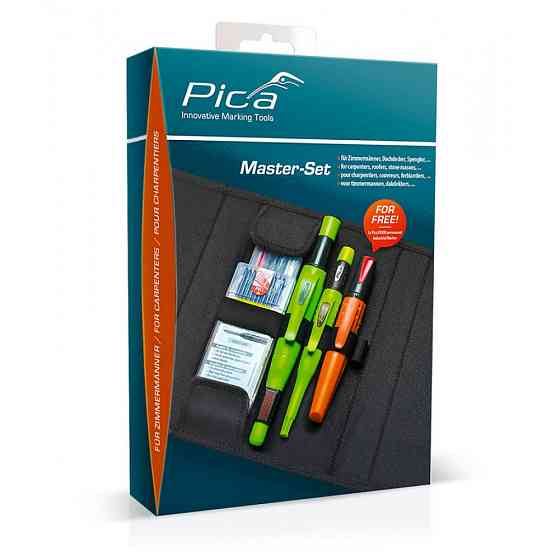 Набір маркувальний Pica Dry 3030+Pica Big Dry Longlife 6060+Pica Visor 990/40+запасні жала 4030,6045 Master-Set Carpenter (55030) Одеса