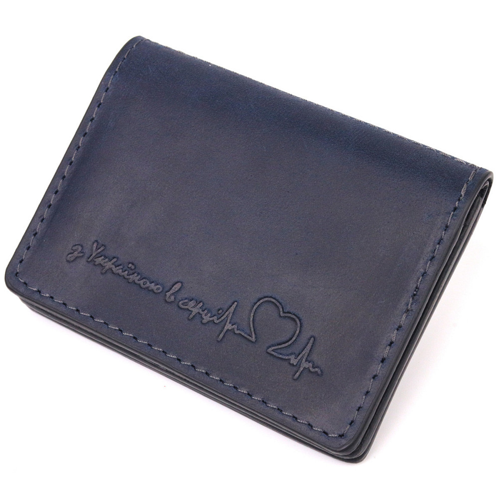 Практичная обложка на автодокументы в винтажной коже Сердце (GRANDE PELLE) Киев - изображение 5