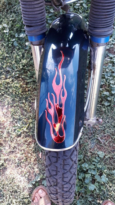 Наклейка на авто Вогонь Червоний опукла Київ - фото 3