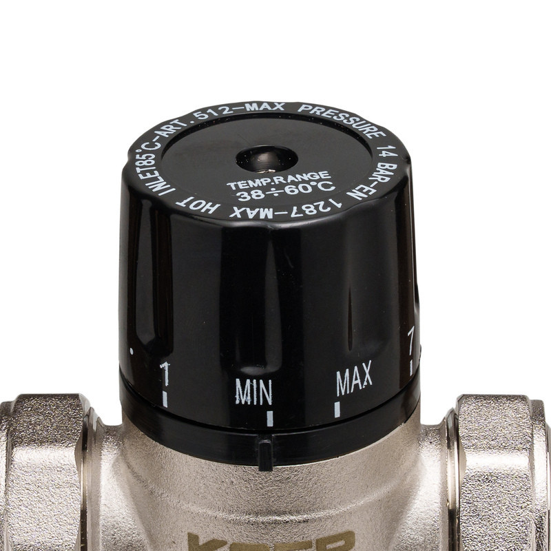 Клапан смесительный термостатический трехходовой 3/4'' (с накидн. гайками) Koer KR.1258 (KR2818) Киев - изображение 3