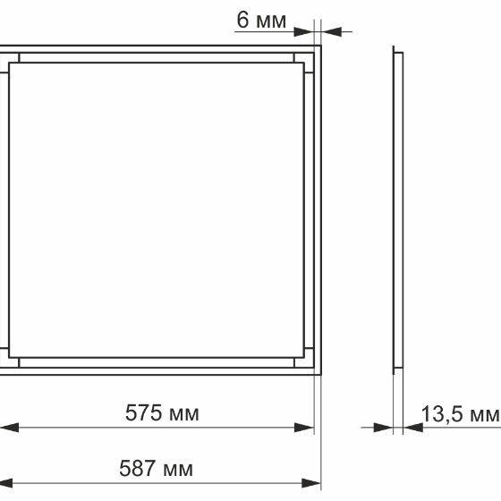 LED Панель 40 W 4100 К ART VL-PA404W Videx Житомир