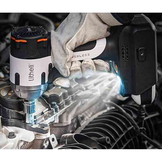 Гайковерт аккумуляторный ударный Litheli бесщеточный питание от павербанка + Power Bank Litheli 20000mAh 45W Киев