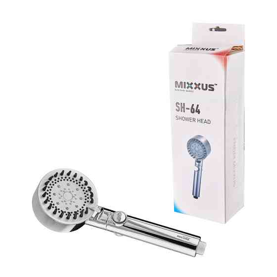 Лійка для душу Mixxus SH-64 5 функцій (Колір хром) (MI8302) ( 26224 ) Харків