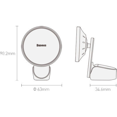 Универсальный автодержатель Baseus Big Energy Car Mount Wireless Charger (WXJN-01) Винница - изображение 9