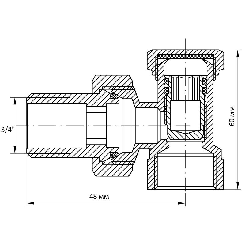 Вентиль кутовий 3/4x3/4 Koer KR.902 (KR0139). Киев - изображение 3