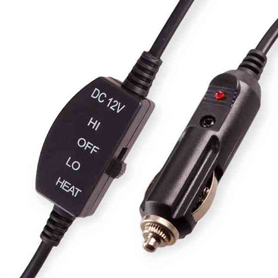 Накидка подогревом сиденья+спинка низкая черная 12в, 48вт, переключ. 3 режима, 100х50см, велюр VITOL с Мукачево