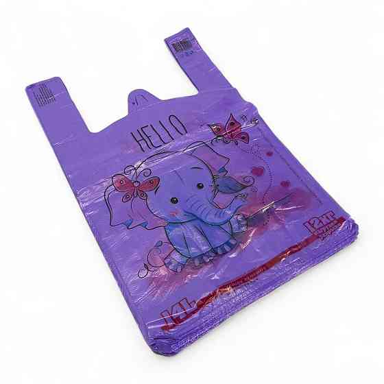 Пакеты майка Слоник 29/7×46 Золотое Сечение 250шт Харьков