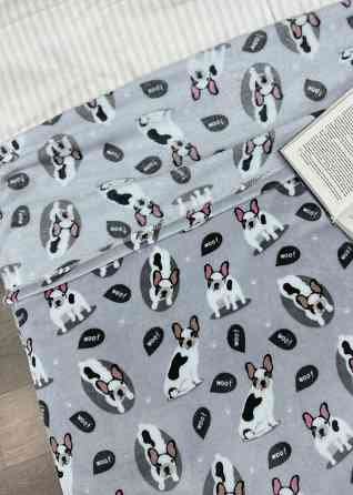 Плед-покривало Decorator WellSoft WOOF 150х210 см з принтом "Песики" (87-194) Київ